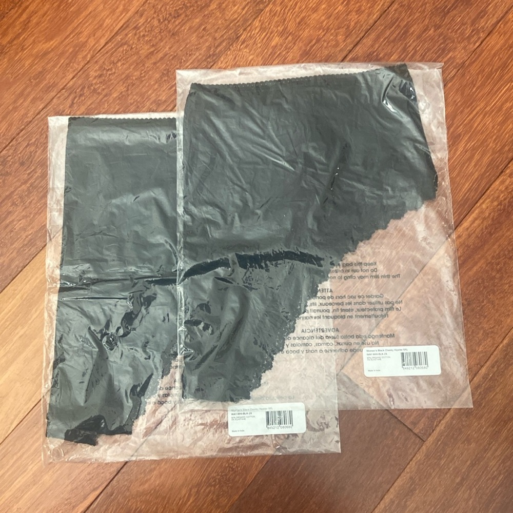 Black Lace Trim Panties